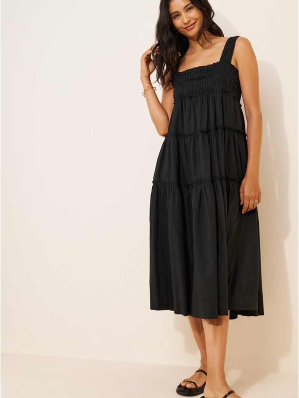 Anthropologie Maeve Black Helena Dress